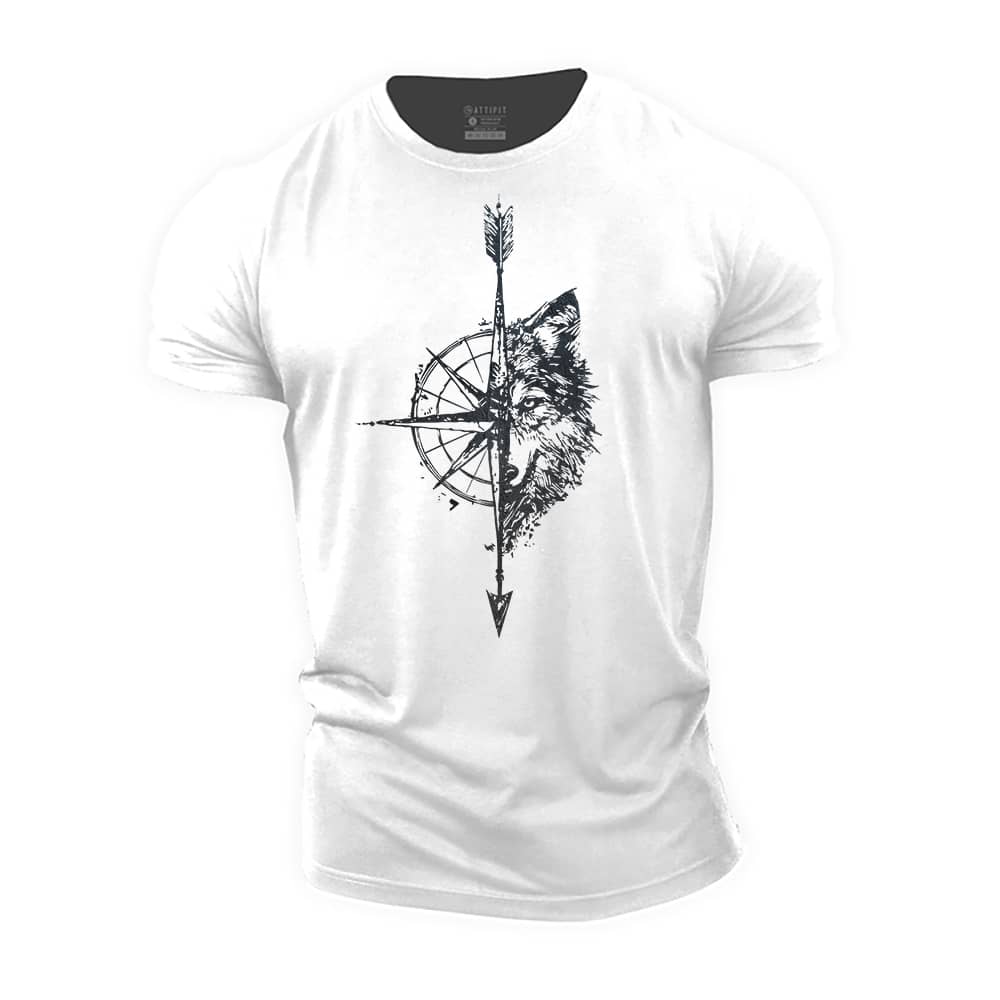 Wolf Compass Cotton T-Shirt