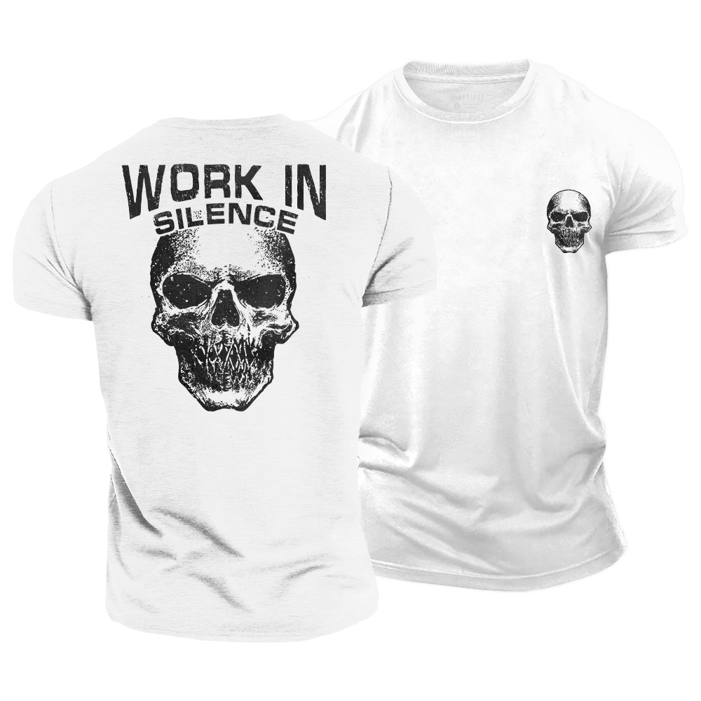 Work in Silence Cotton T-Shirt