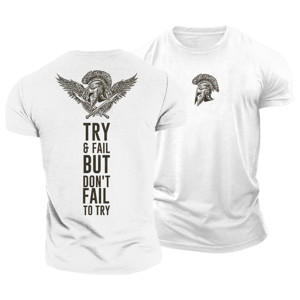 Rise and Try Cotton T-Shirt