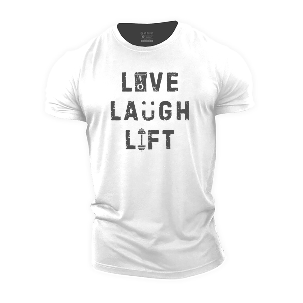 Live Laugh Lift Cotton T-Shirt