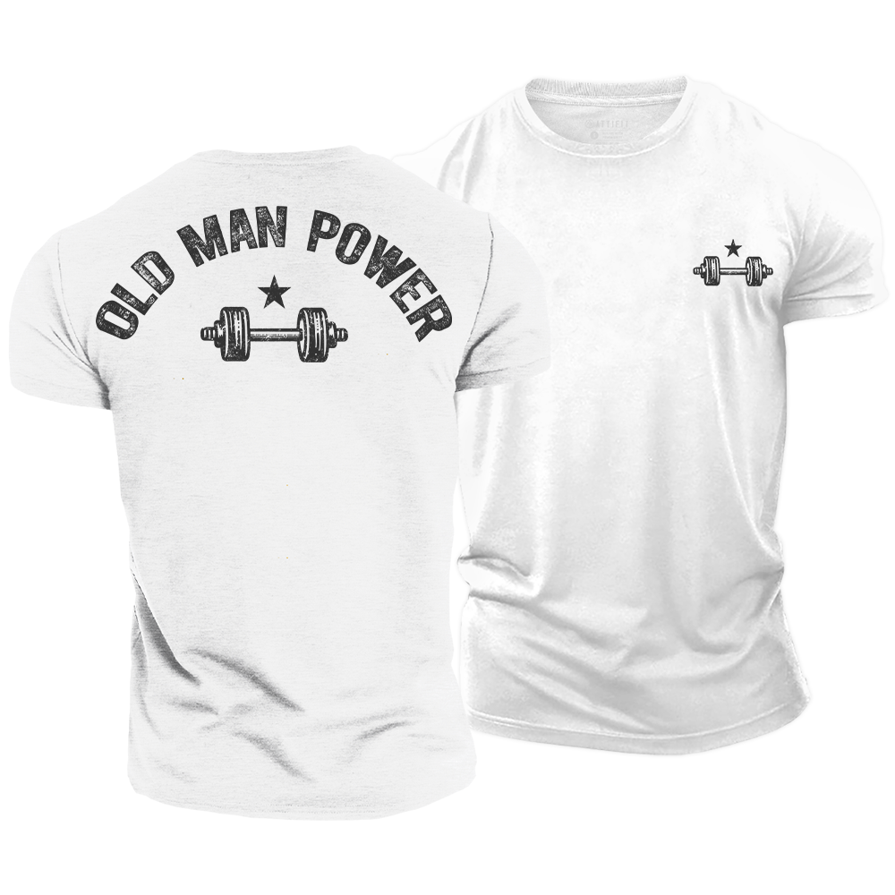 Old Man Power Cotton T-Shirt
