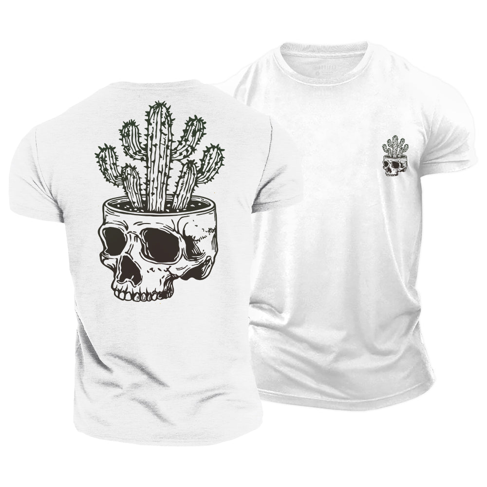 Desert Skull Cotton T-Shirt
