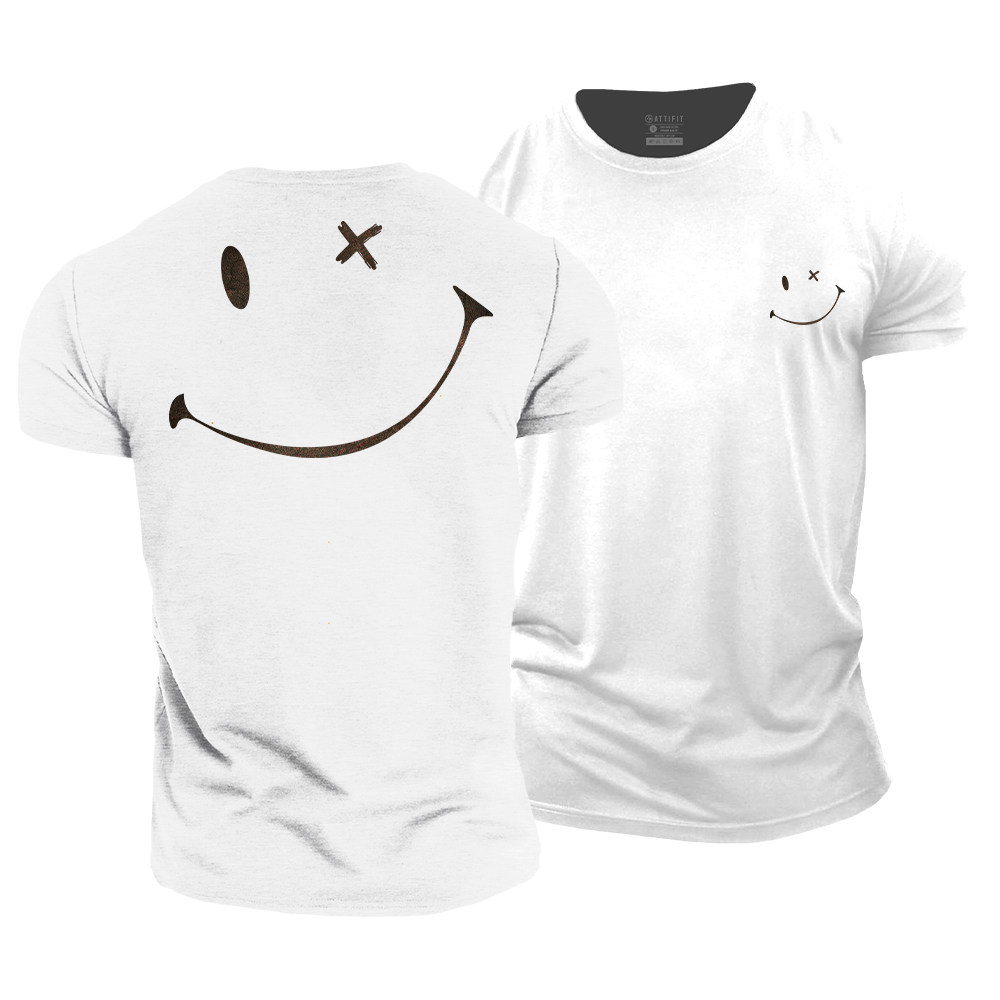 Simple Smiley Cotton T-Shirt