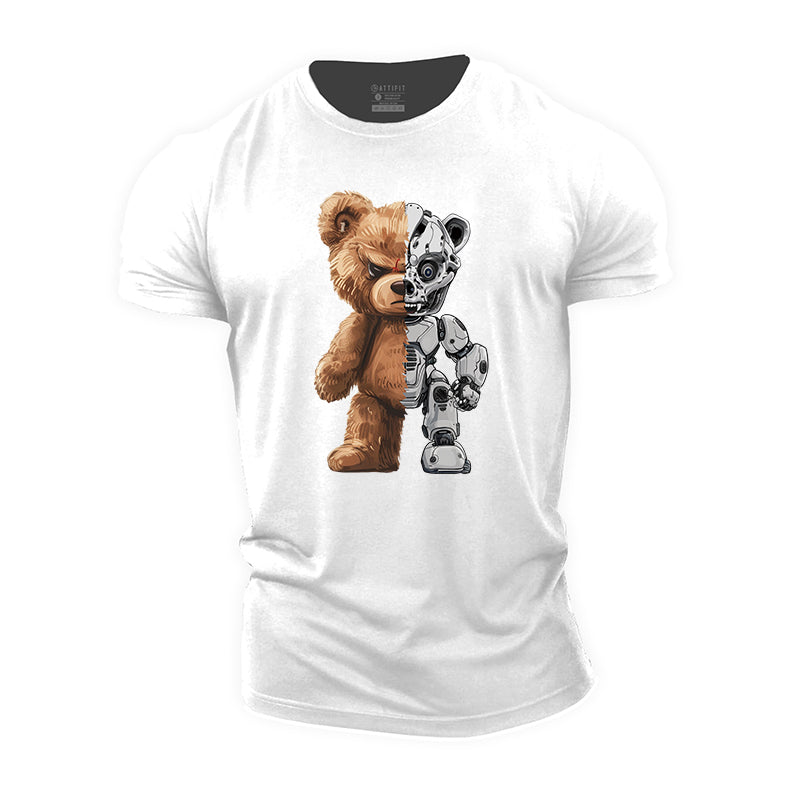 Mechanical Bear Cotton T-Shirt