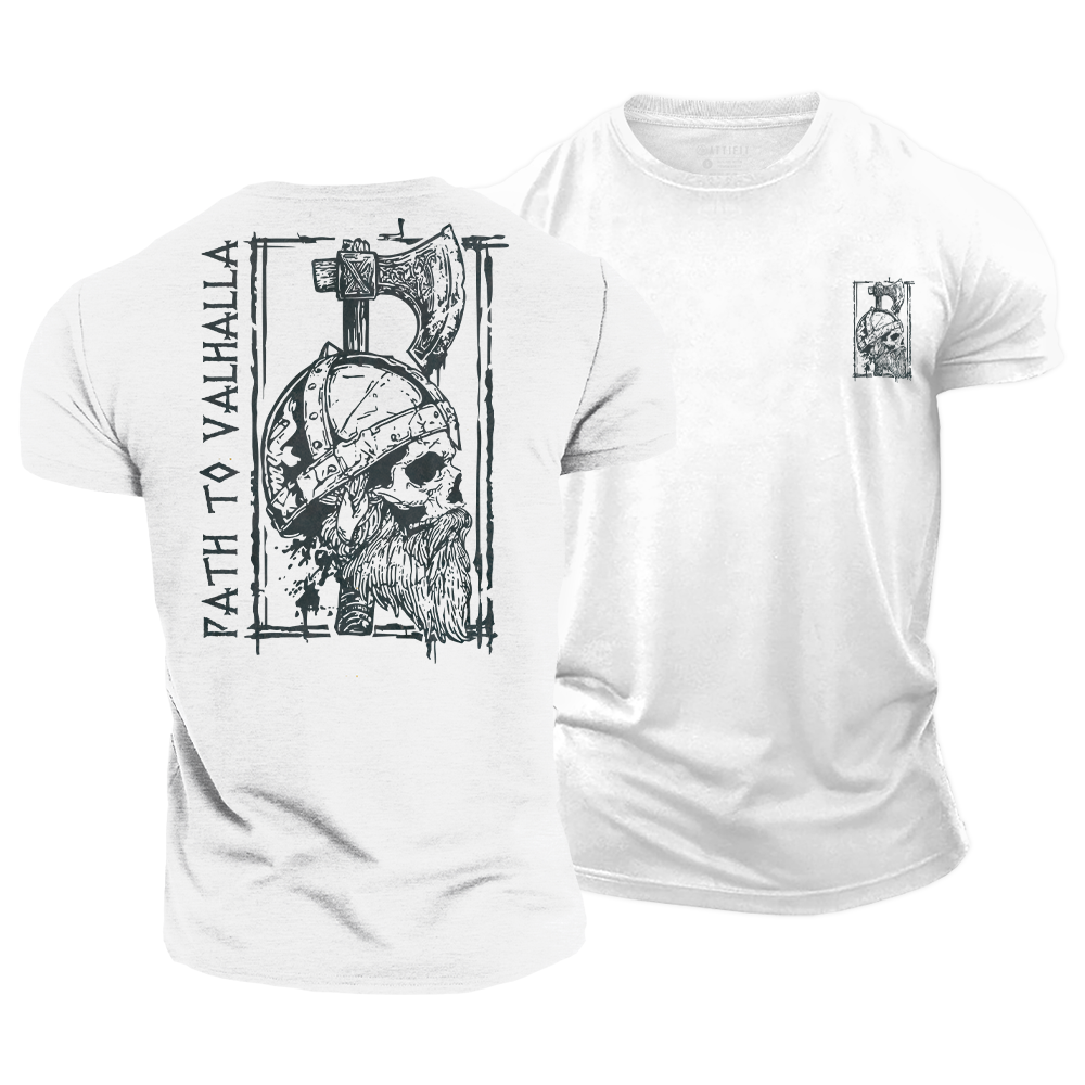 Wikinger-Grafik-T-Shirts aus Baumwolle