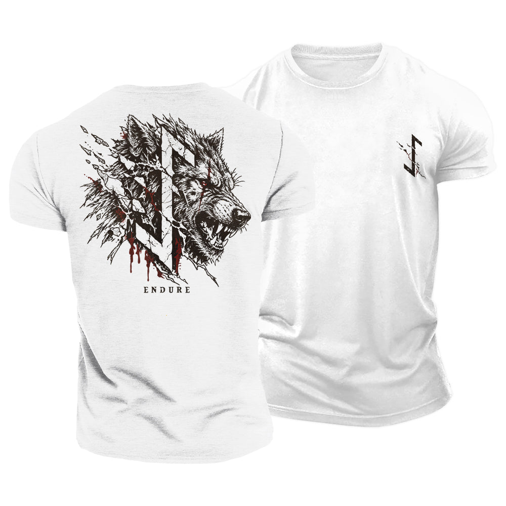 Endure Wolf Viking Cotton T-Shirt