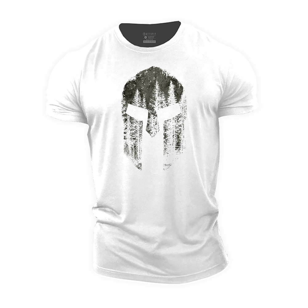 Spartan Forest Warrior Cotton T-Shirt