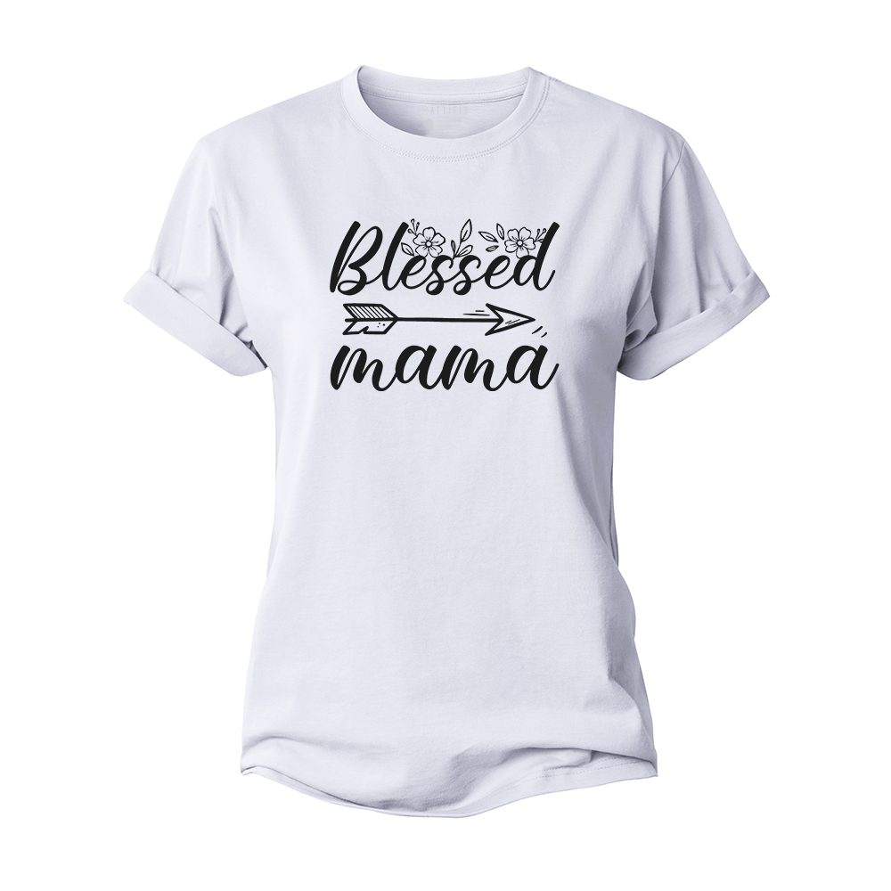 Blessed Mama Women's Cotton T-Shirt