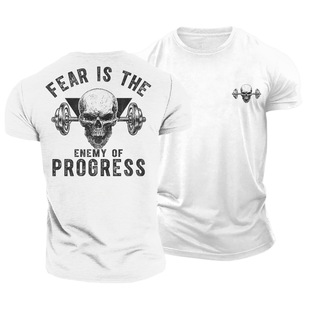 Fear Is the Enemy of Progress Cotton T-Shirt