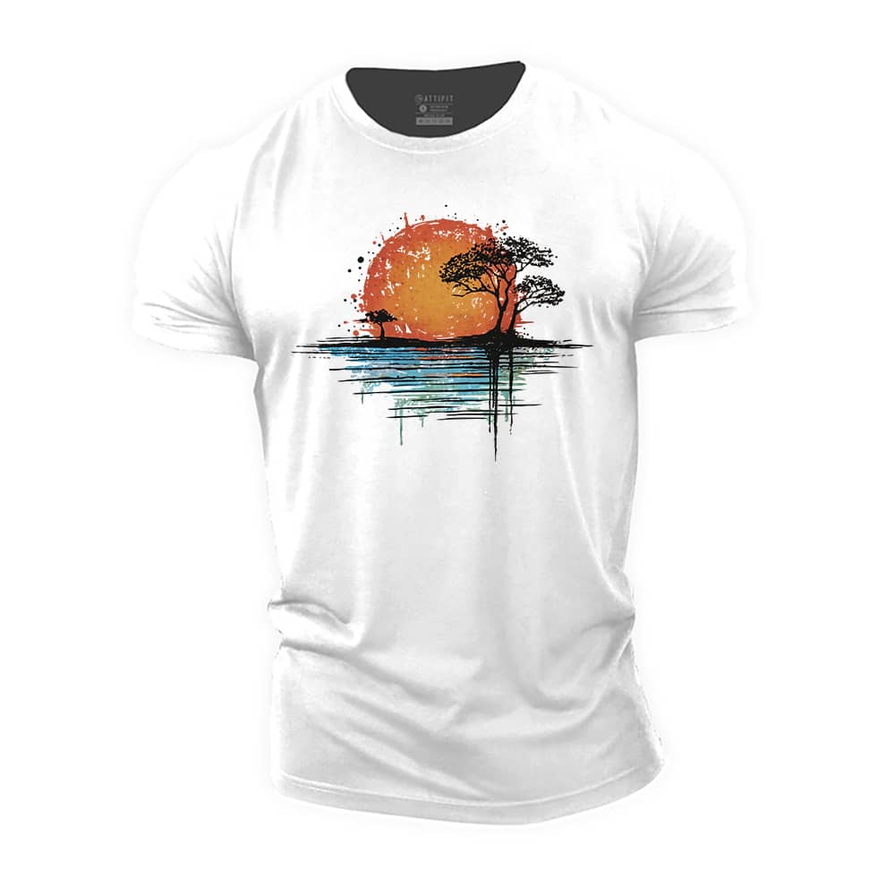 Twilight Reflections Cotton T-Shirt