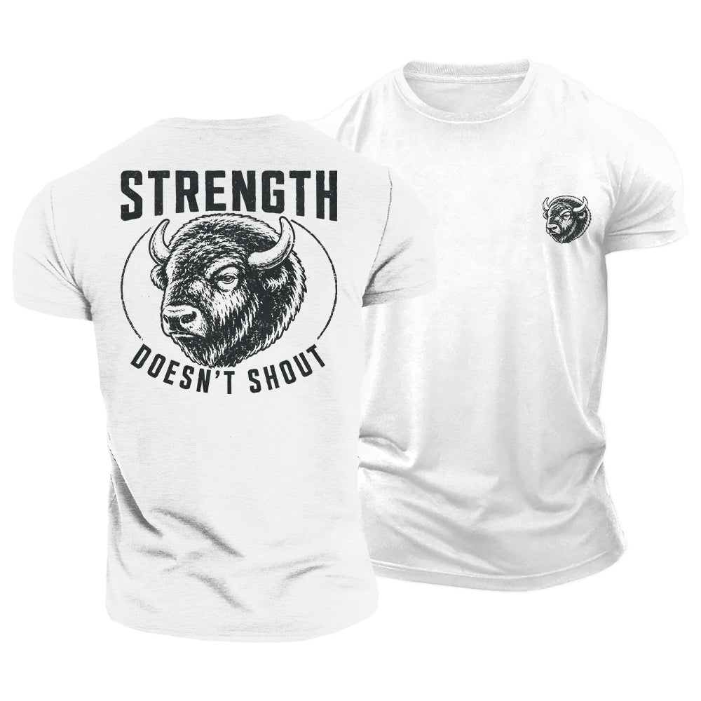 Quiet Strength Bison Cotton T-Shirt