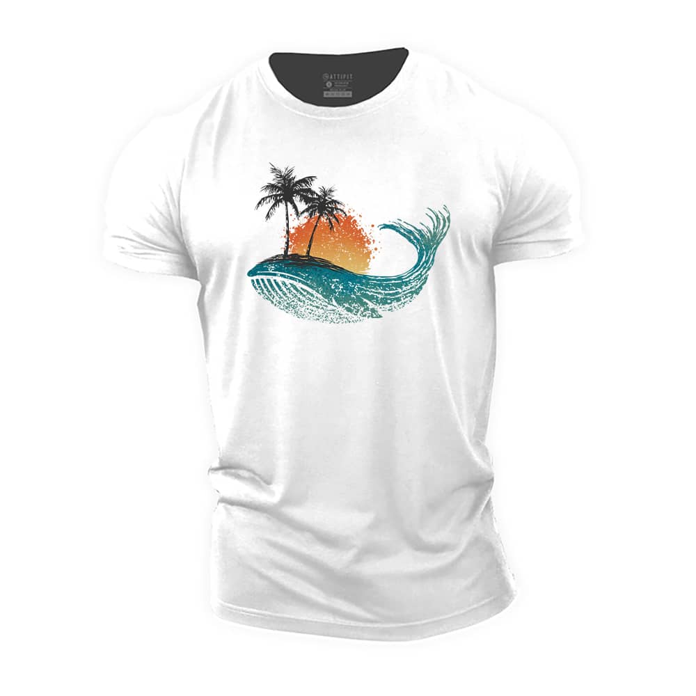 Whale Sea Cotton T-Shirt
