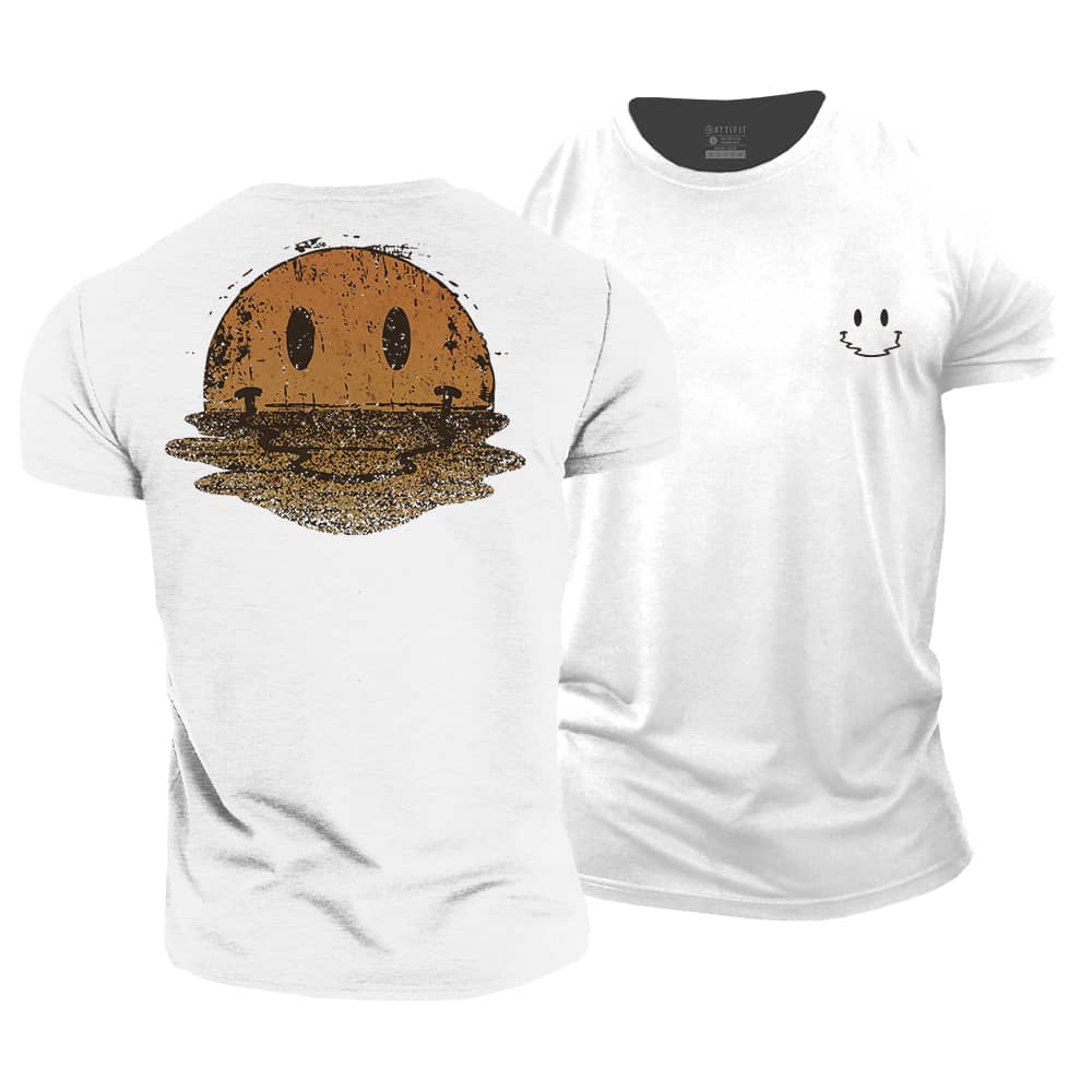 Smiley Reflection Cotton T-Shirt