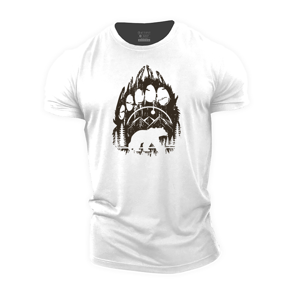 Bear Claw Landscape Cotton T-Shirt