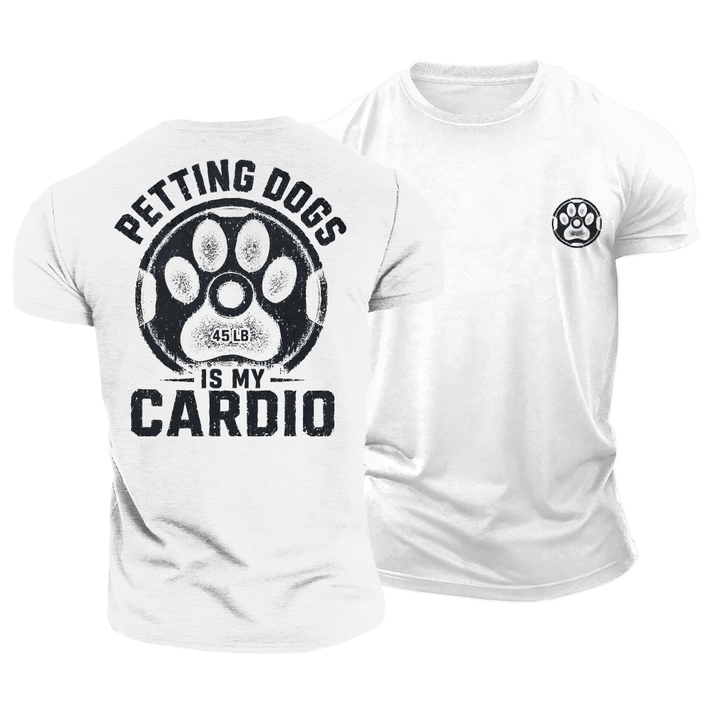 Petting Dogs Cardio Cotton T-Shirt