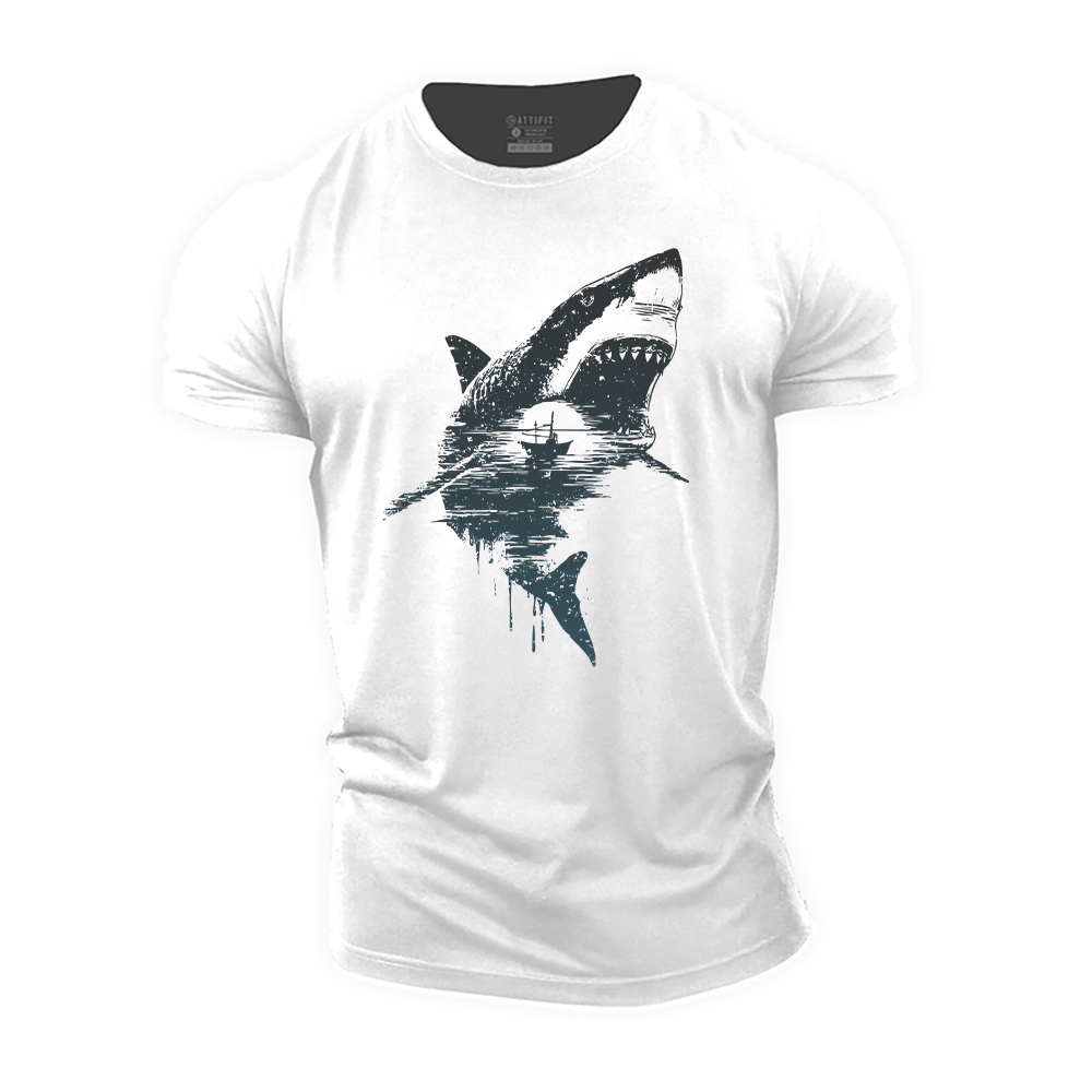 Shark Storm Cotton T-Shirt
