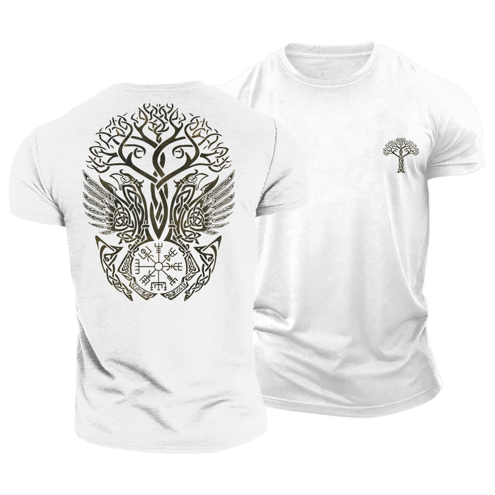 Yggdrasil Rising Cotton T-Shirt