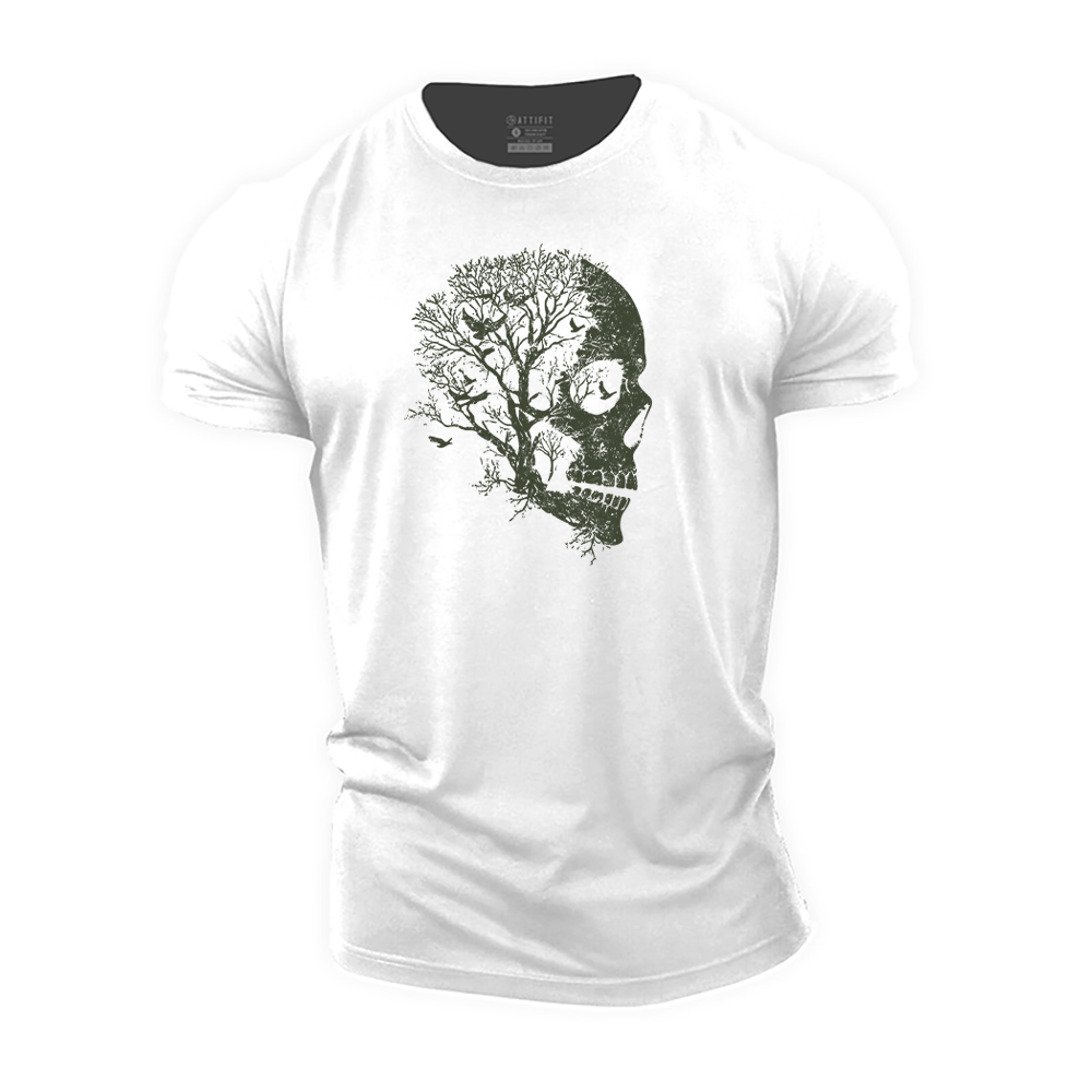 Skull Tree Cotton T-Shirt