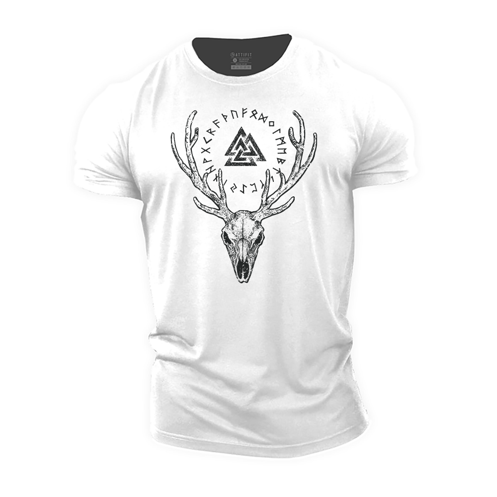 Viking Elk Cotton T-Shirt
