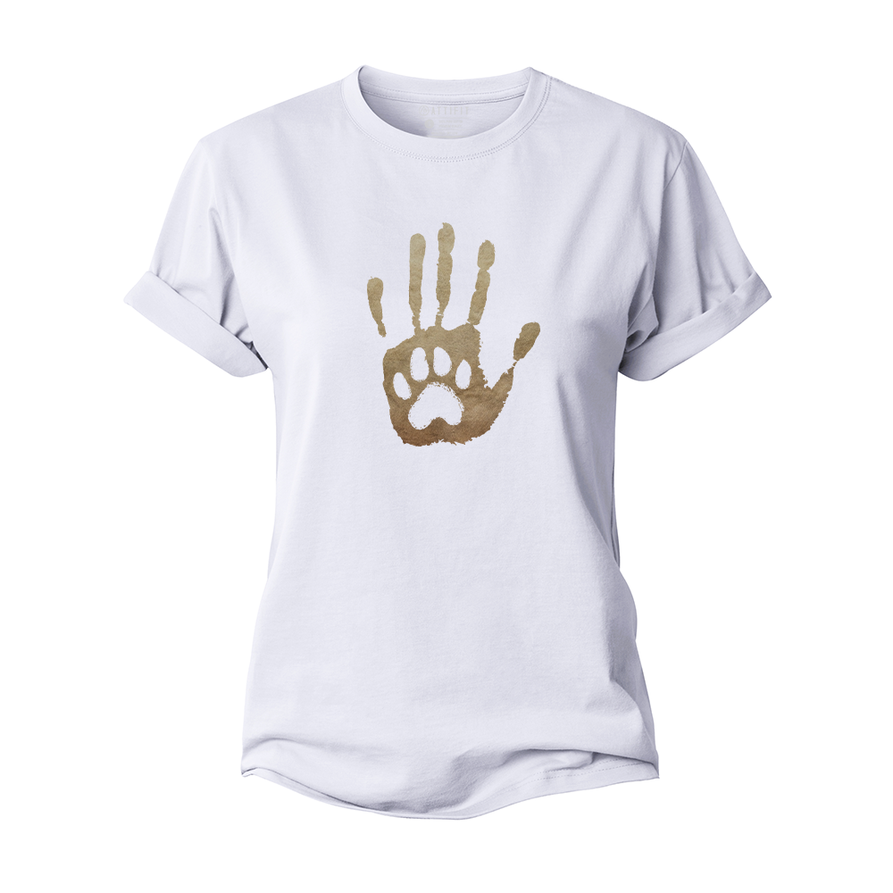 Human & Dog Women's Cotton T-Shirt