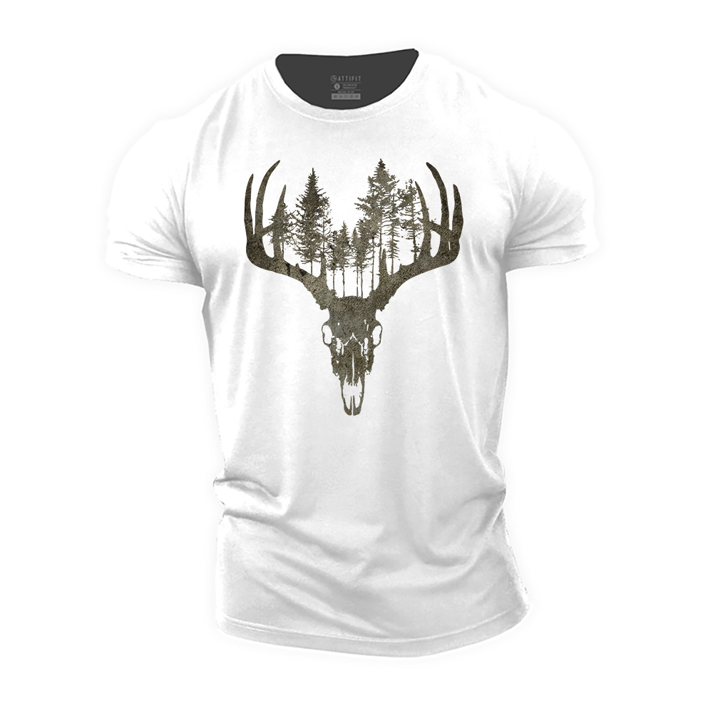 Forest Deer Cotton T-Shirt