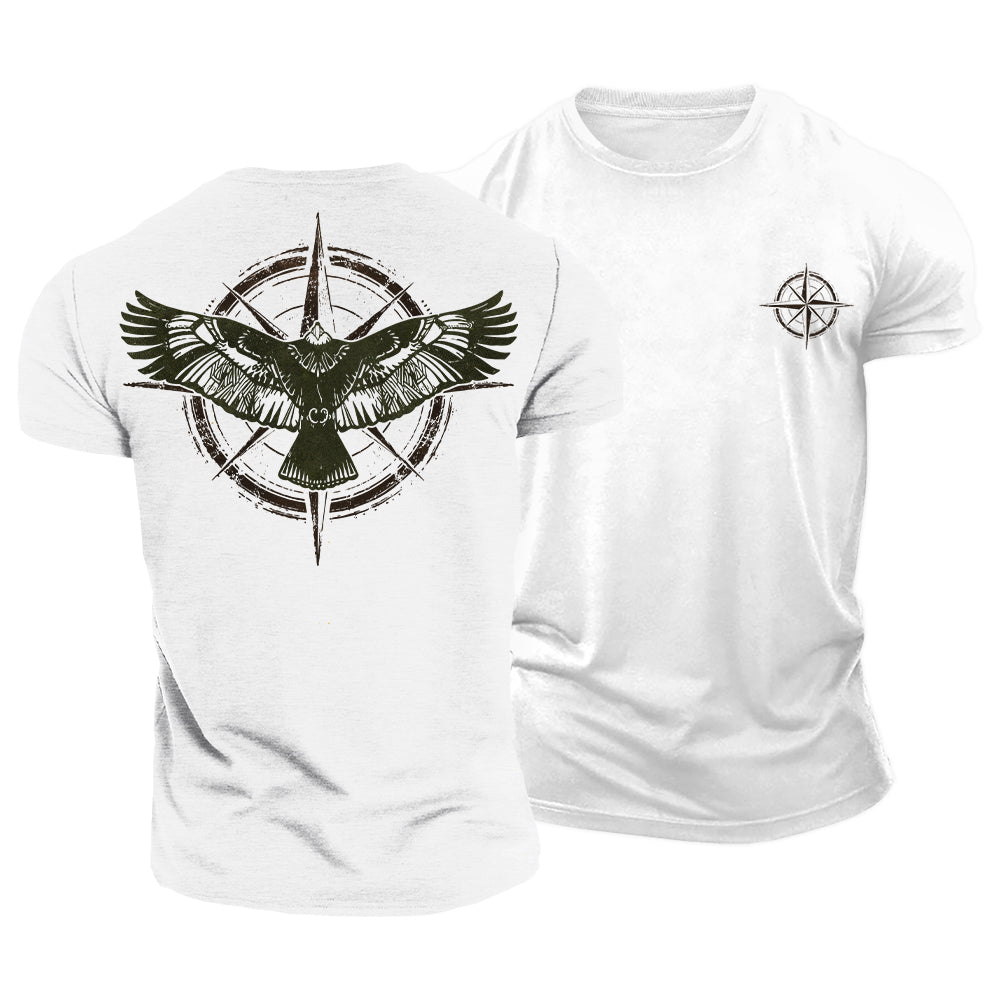 Eagle Finds Direction Cotton T-Shirt