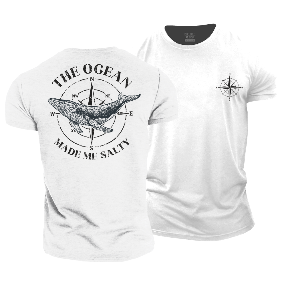 The Ocean Made Me Salty Cotton T-Shirt