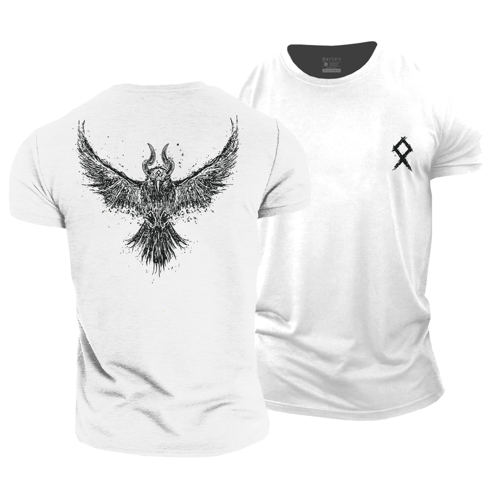 Viking Raven Cotton T-Shirt