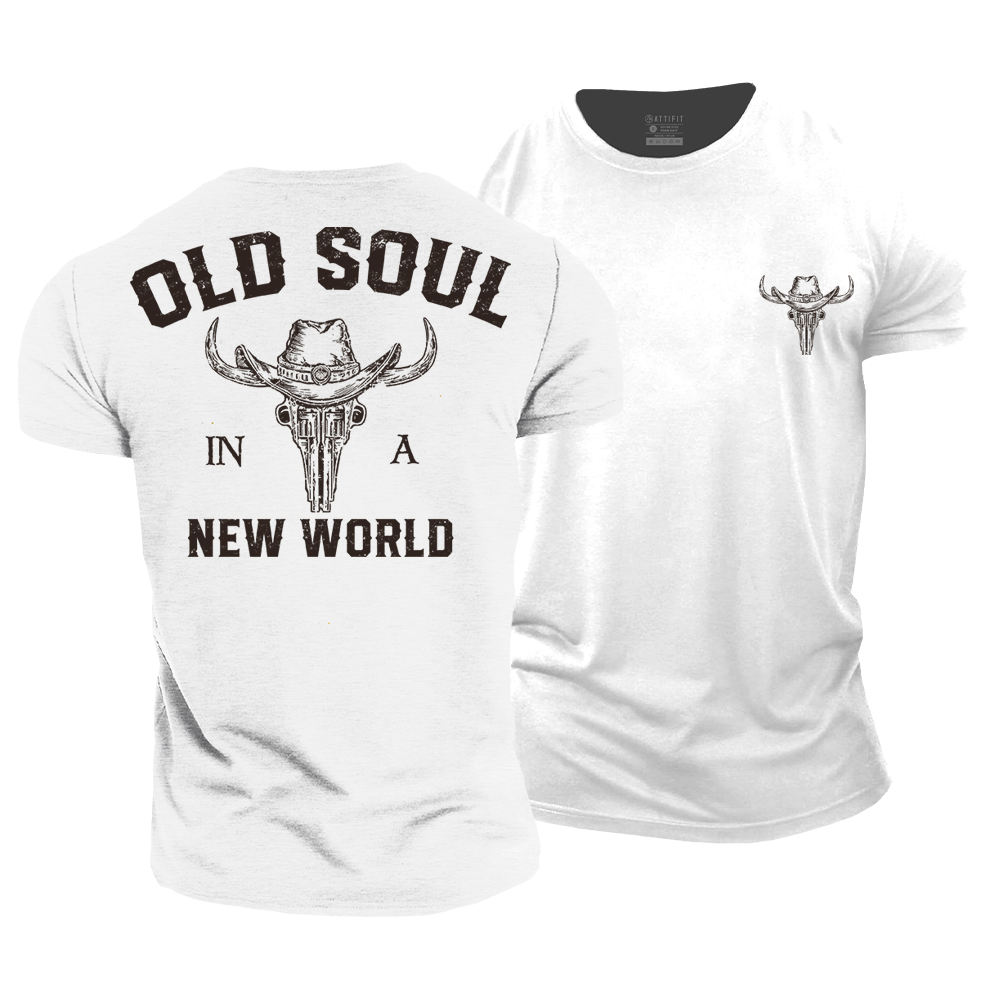 Old Soul In A New World Cotton T-Shirt