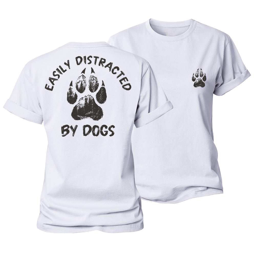 Easily Distracted by Dogs Women's Cotton T-Shirt
