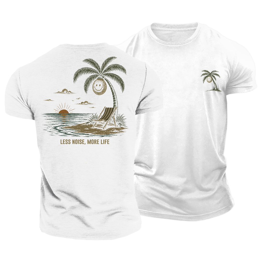 Less Noise More Life Cotton T-Shirt