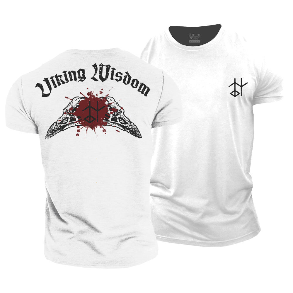 Viking Wisdom Rune Cotton T-Shirt