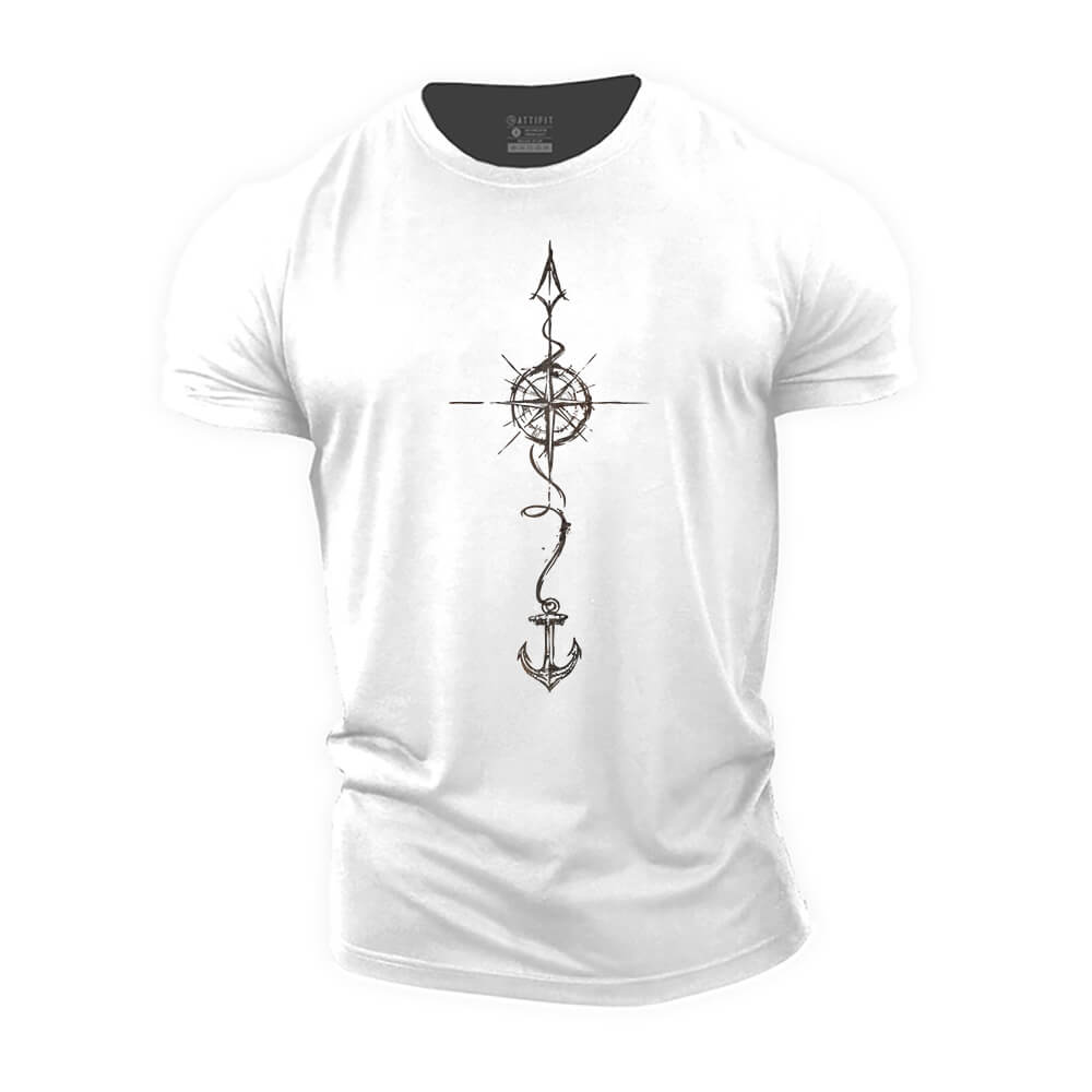 Compass Anchor Cotton T-Shirt