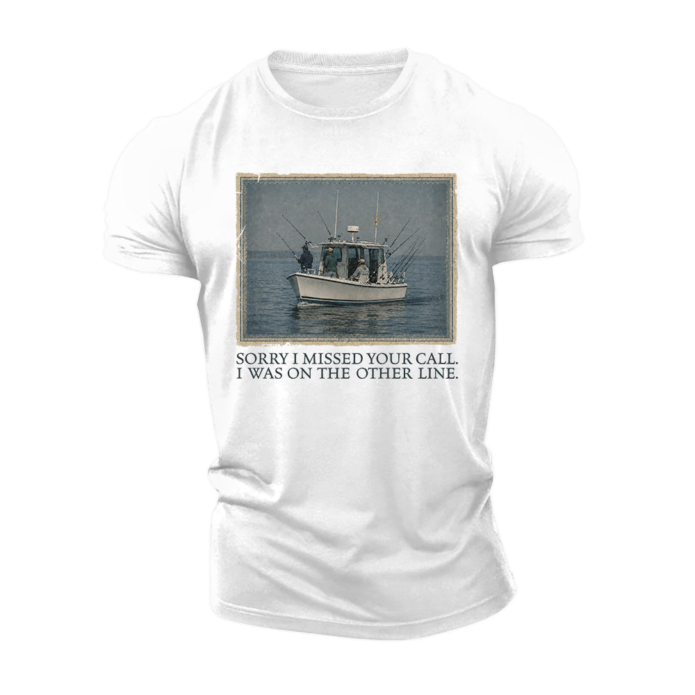Fishing Comes First Cotton T-Shirt