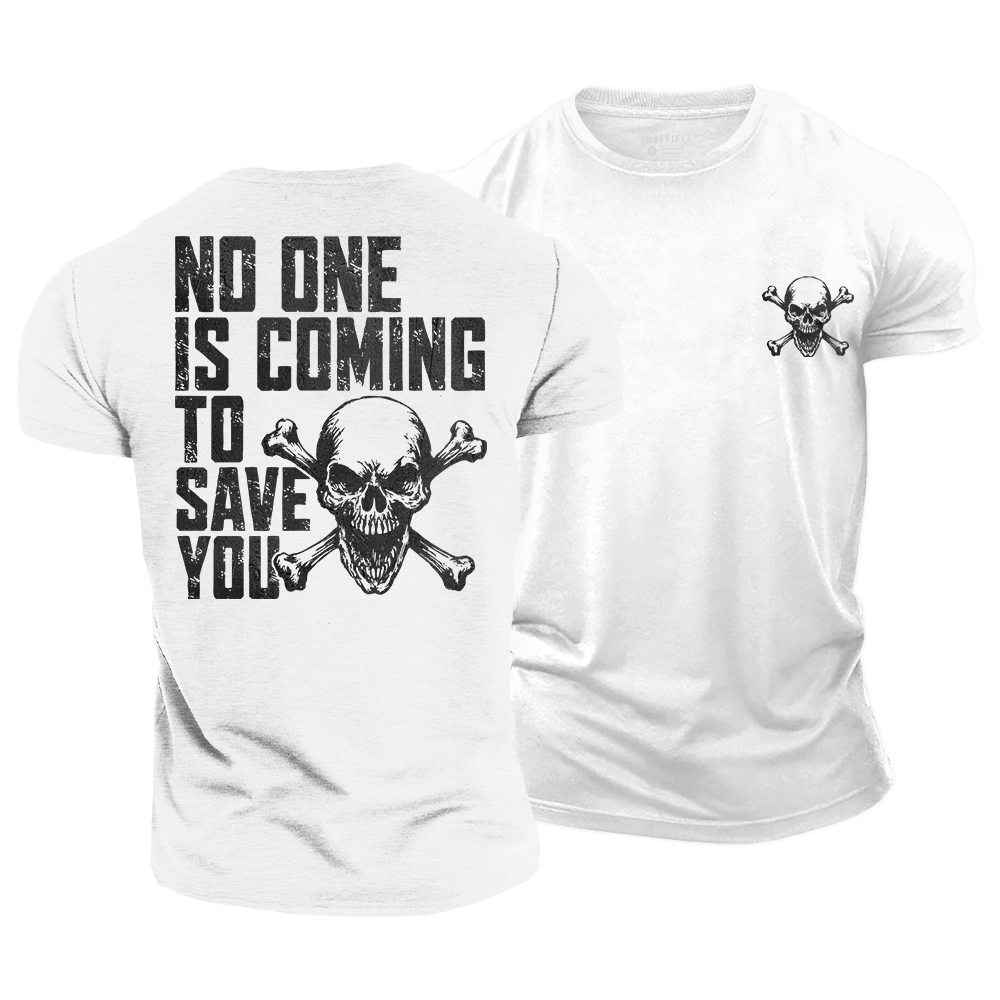 Save Yourself Skull Cotton T-Shirt