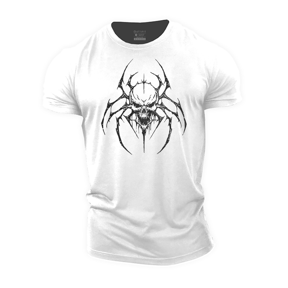 Skull Spider Cotton T-Shirt