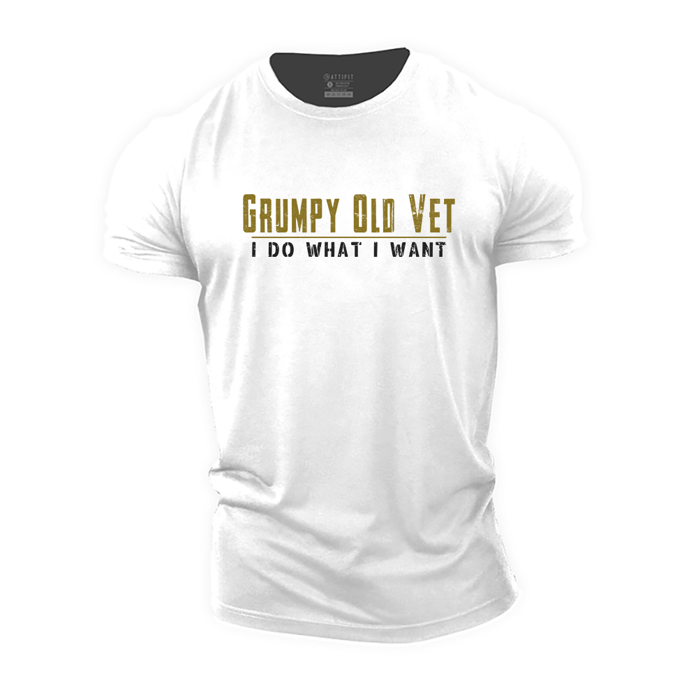 Grumpy Old Vet Cotton T-Shirt