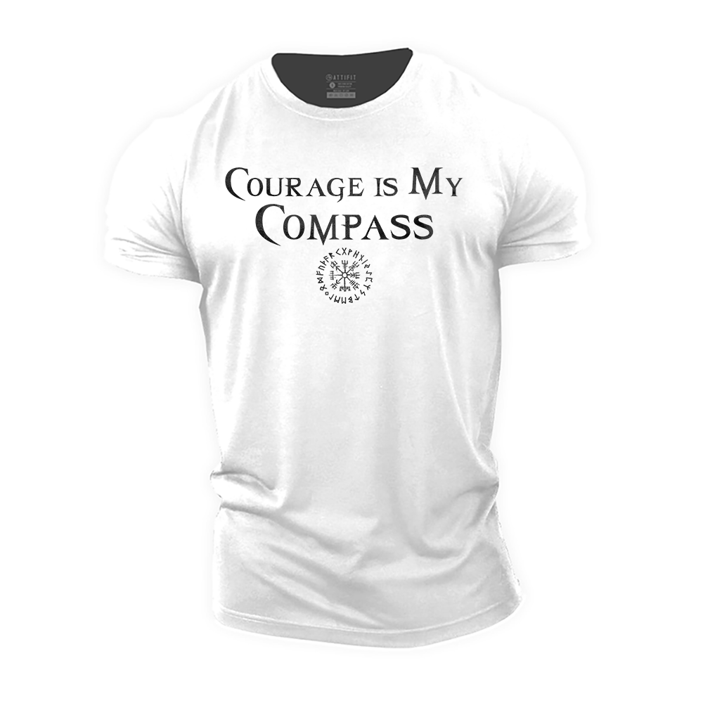 Courage Is My Compass Cotton T-Shirt