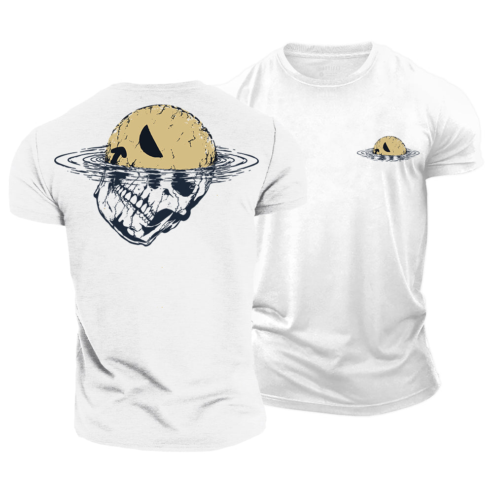 Drowning Skull Smile Cotton T-Shirt