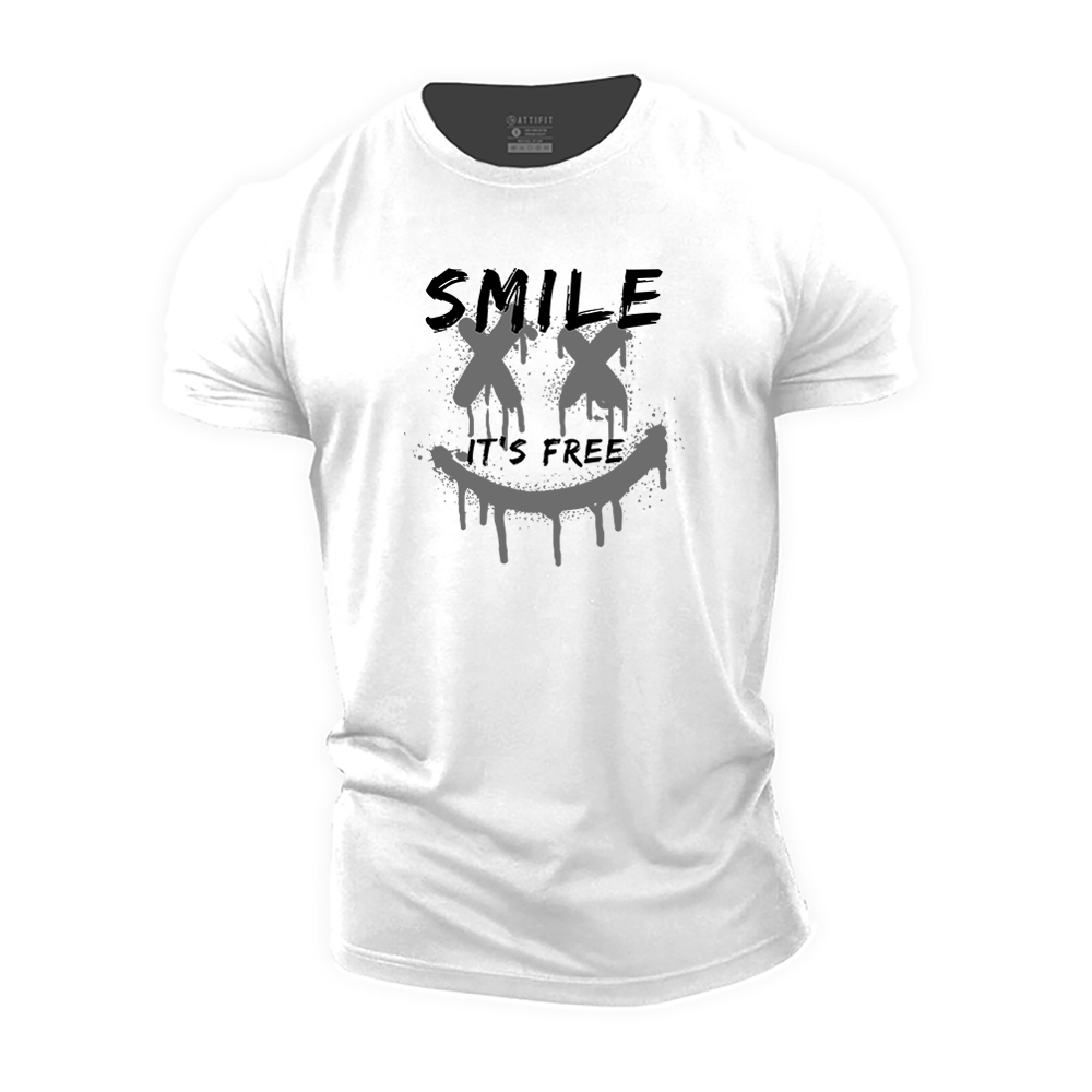Smile It's Free Cotton T-Shirt