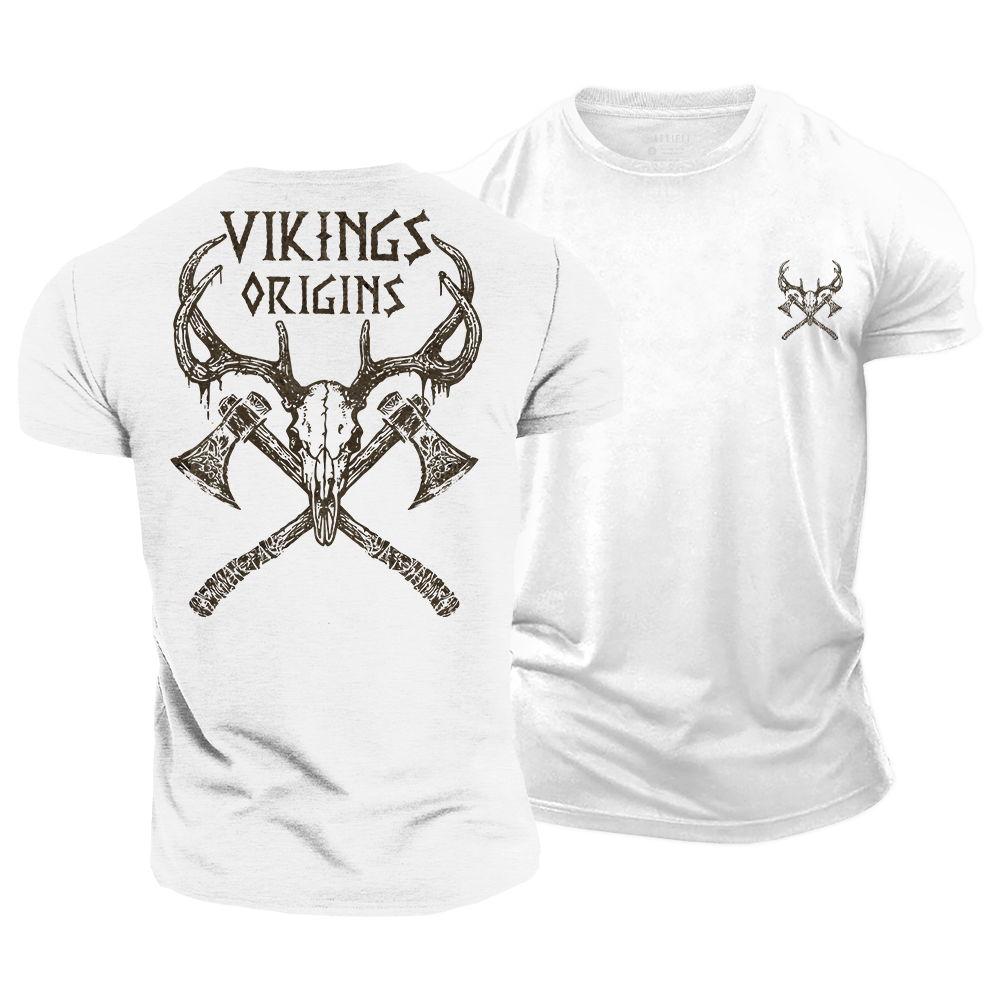 Axe & Antler Cotton T-Shirt