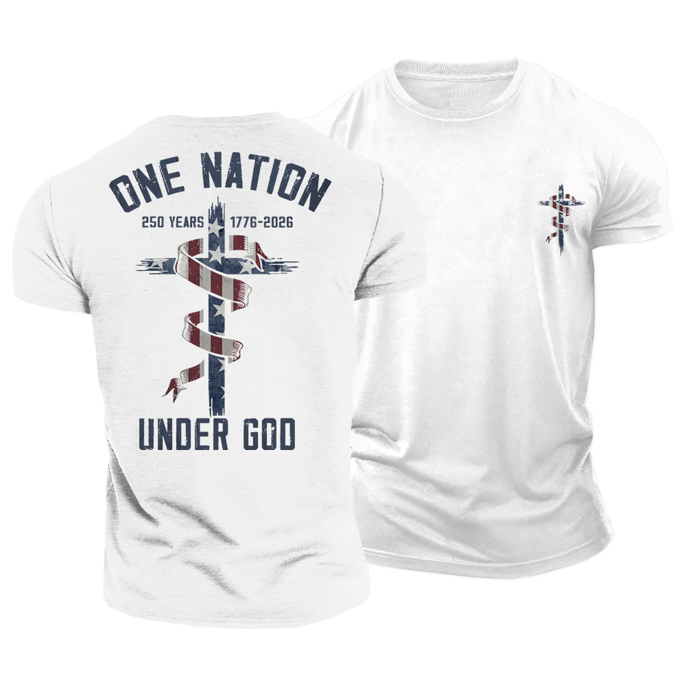 One Nation Under God Cotton T-Shirt