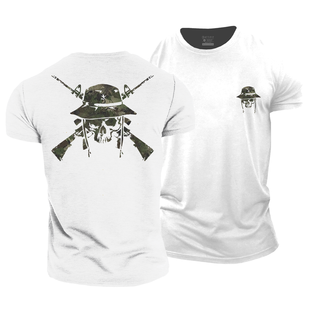Skull Hunter Cotton T-Shirt