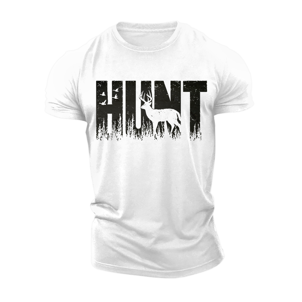 Deer Shadow Hunt Cotton T-Shirt