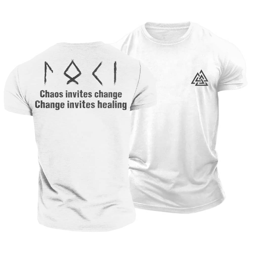 Chaos Invites Change Cotton T-Shirt