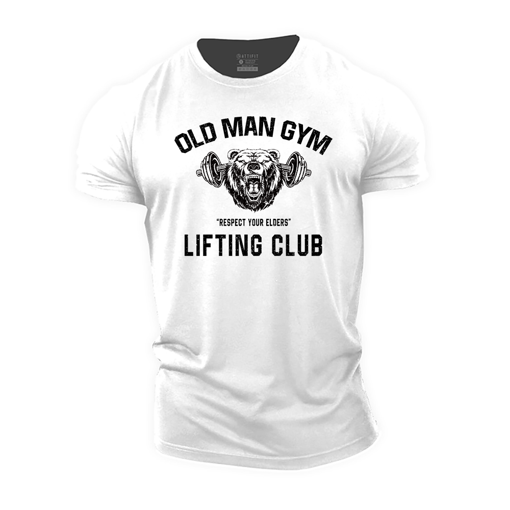 Old Man Gym Lifting Club Cotton T-Shirt