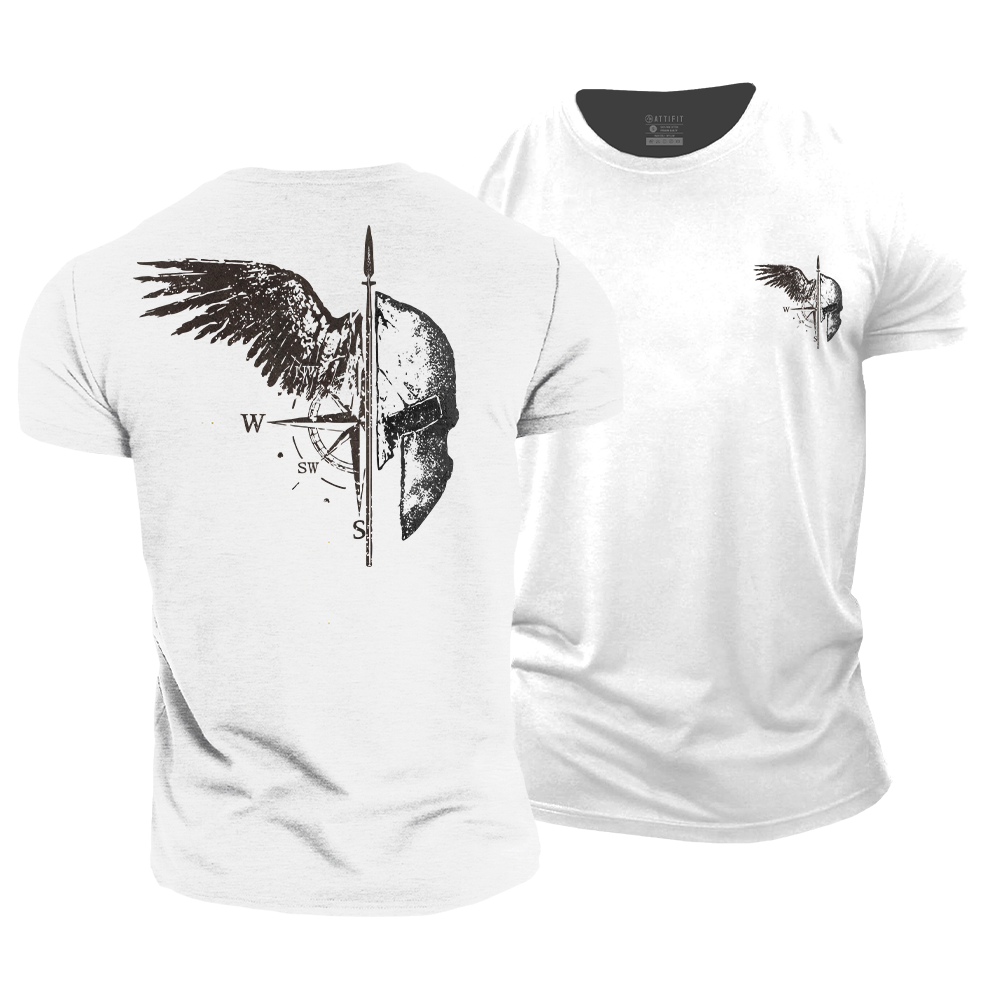Spartan Warrior Wing Cotton T-Shirt