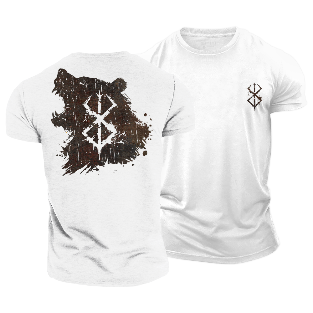 Wikinger-Grafik-T-Shirts aus Baumwolle