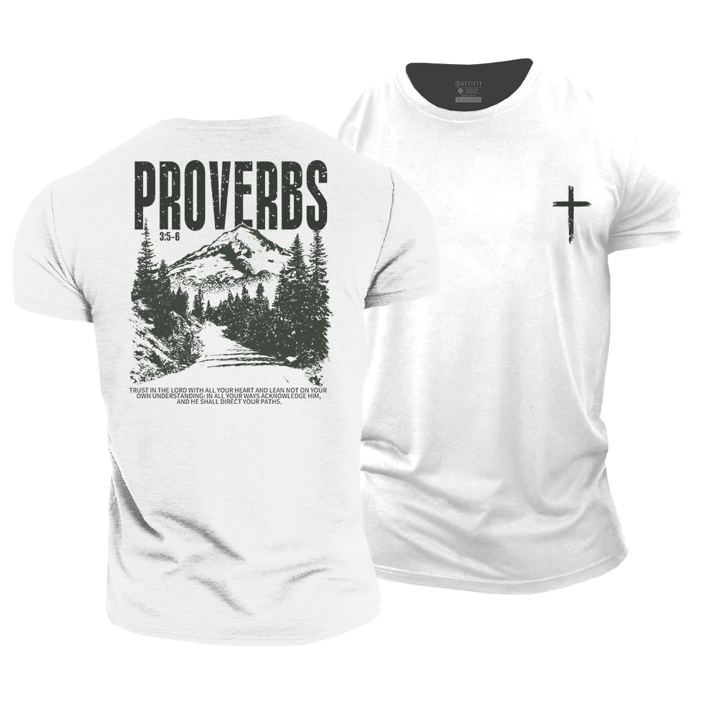 Proverbs 3:5-6 Cotton T-Shirt