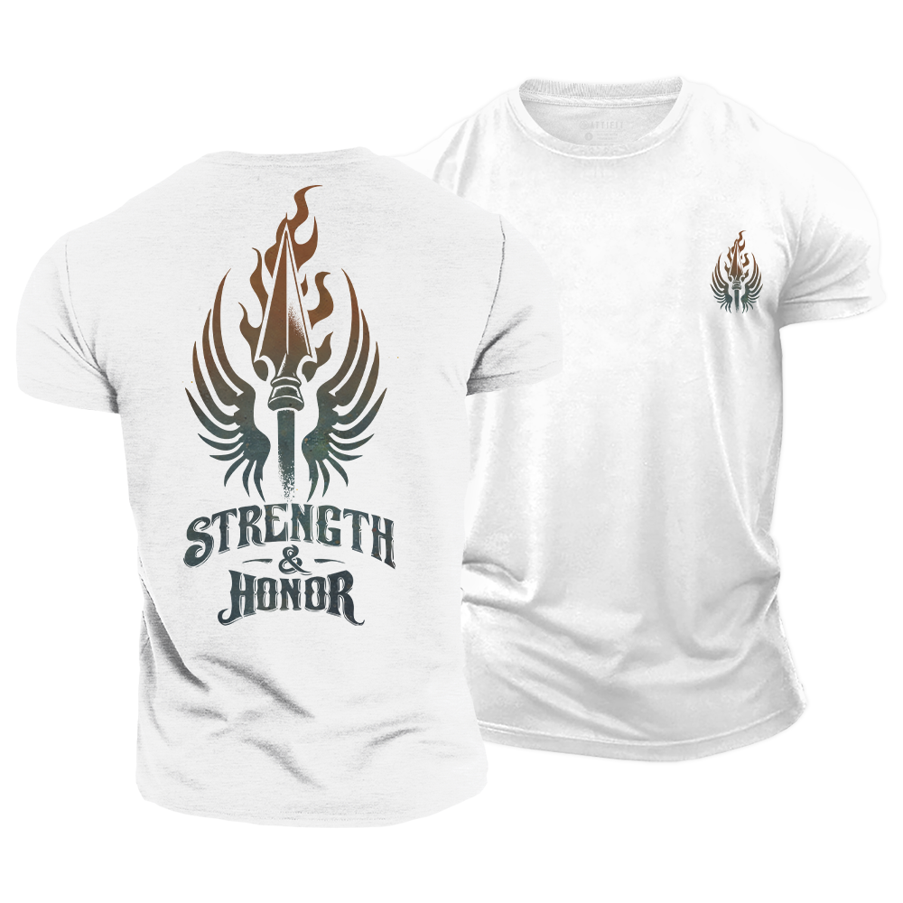 Strength and Honor Cotton T-Shirt